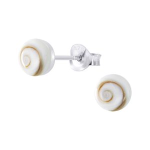 Tiny Cochlear Shaped Stud Earrings